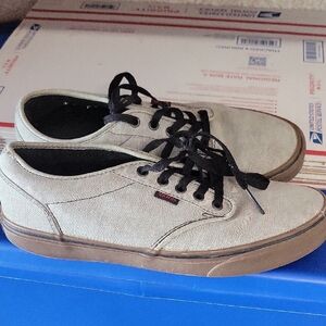 Vans Men's Gray Canvas Sneakers